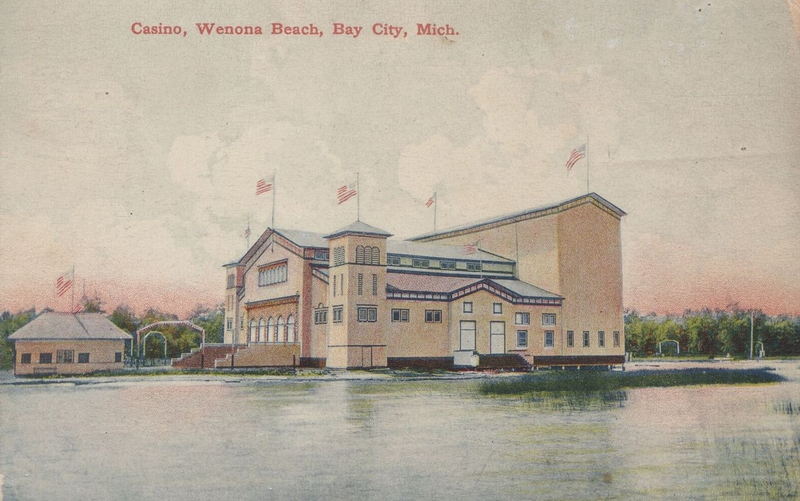 Wenona Park Dance Pavillion - Vintage Postcard